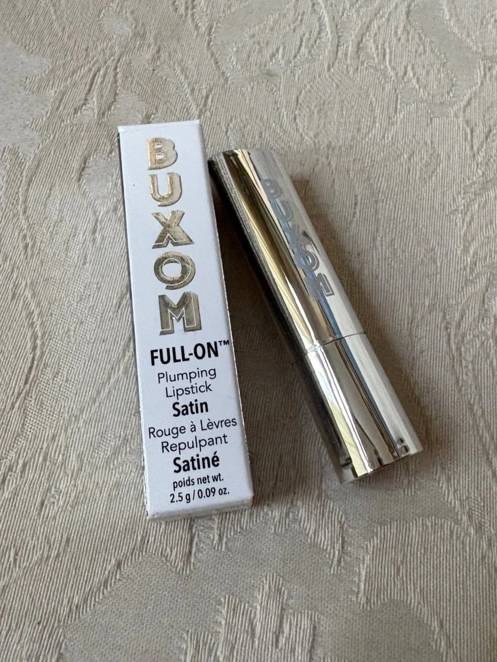 Buxom Full On Satin Plumping Lipstick in Rose Bubbles BNIB